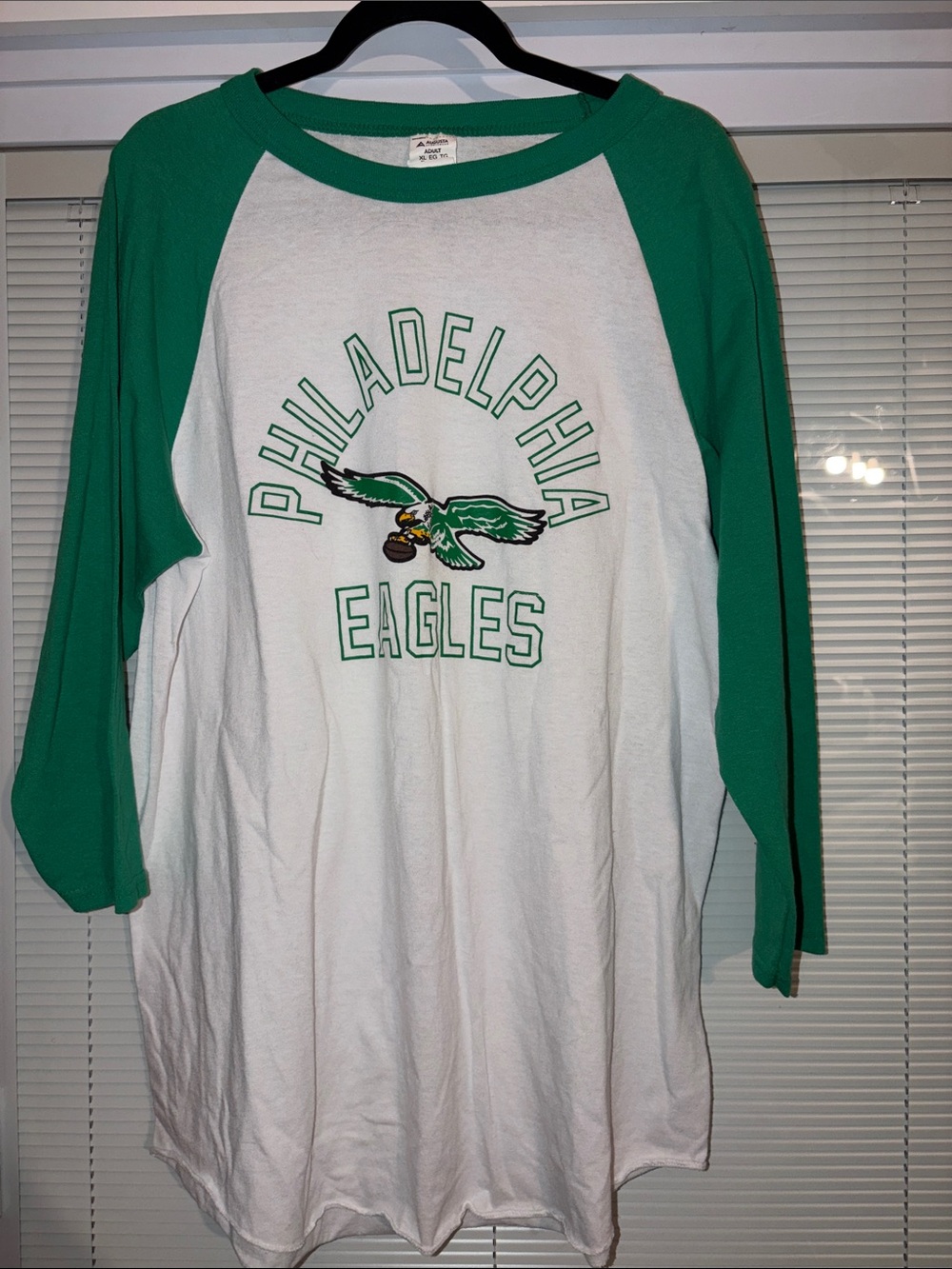 Philadelphia Eagles Ringer T Shirt Size Adult XL